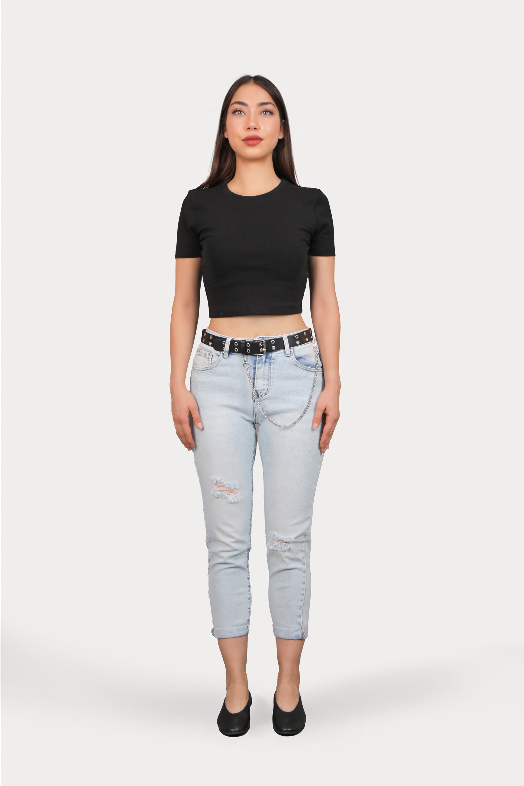 Kemerli Jean Pantolon
